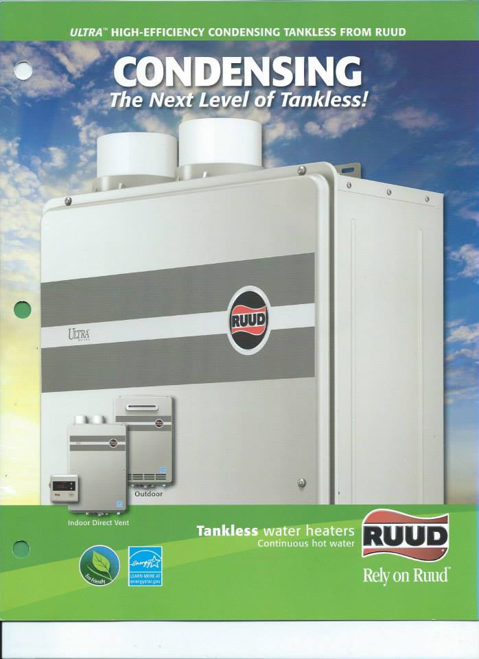 Tankless water heater ad